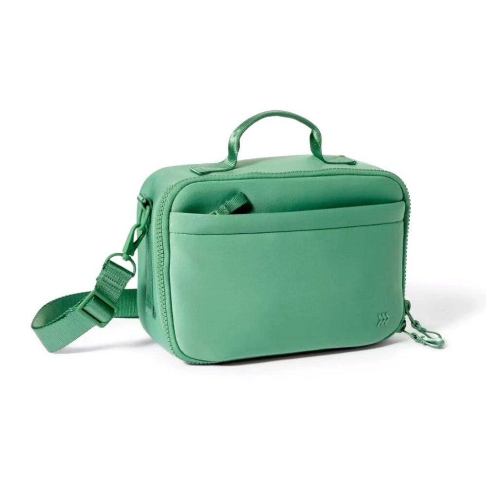 ALL IN MOTION Green Soft Faux Neoprene - Lunch Tote
